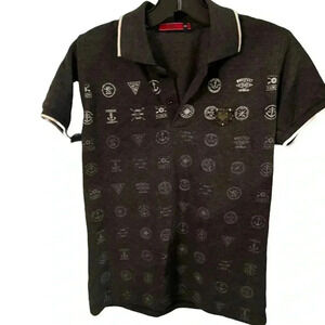 Philip Plein MRV boys short sleeve gray polo shirt size 34
